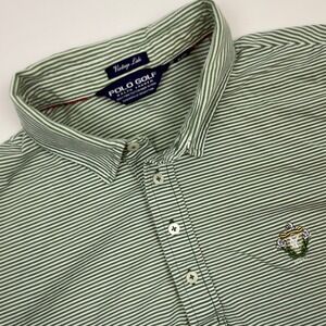 Vintage Polo Golf Ralph Lauren Striped Polo Shirt Mens XL Pima Cotton‎
